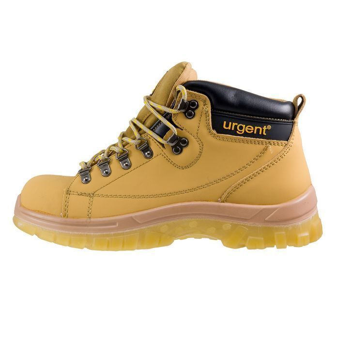 Buty robocze ochronne skórzane z metalowym podnoskiem wysokie BHP 42