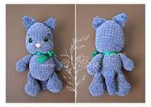 Szydełkowy kot, maskotka handmade, kotek na szydełku, amigurumi