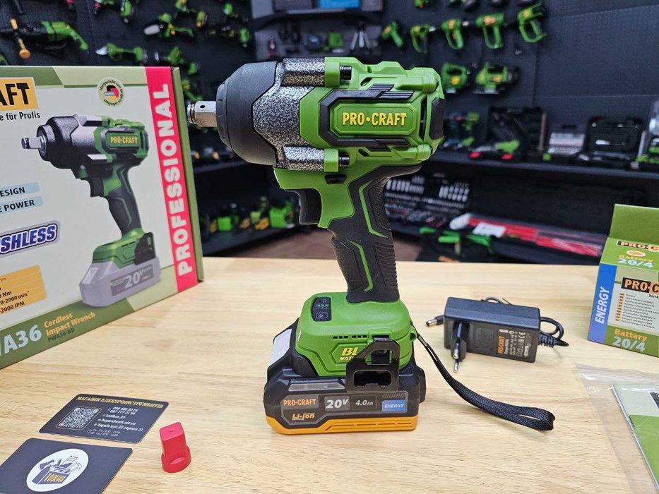 Ударный Гайковерт 850Nm ProCraft Акб4.0 Аккумуляторный Бесщт. Гарантия
