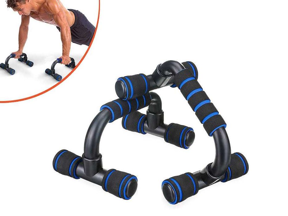 UCHWYTY DO POMPEK Podpórki PUSH UP 2szt. TRENING w domu. Stabilne