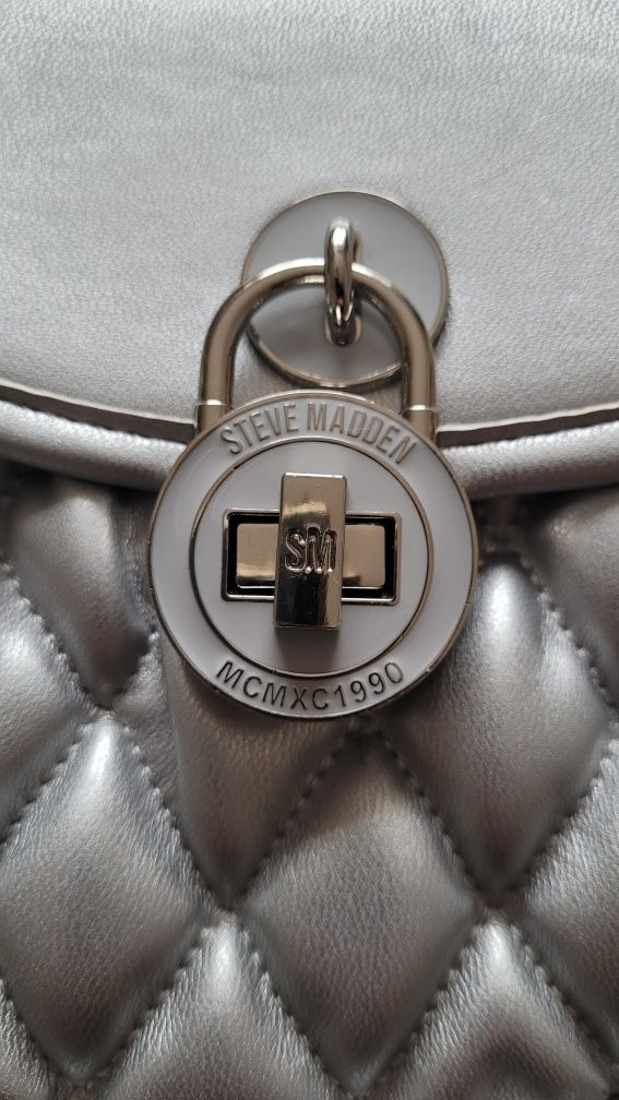 Torebka srebrna Steve Madden