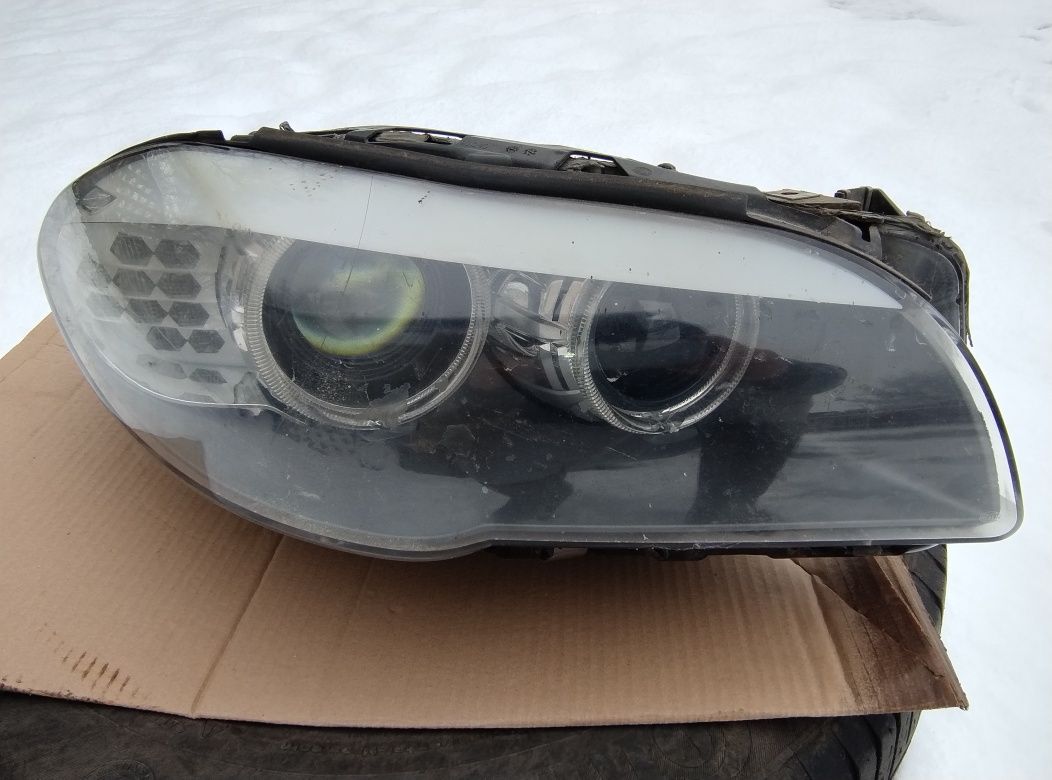 Lampa przednia prawa BMW F10 bi xenon nie skrętny przedlift kompletna