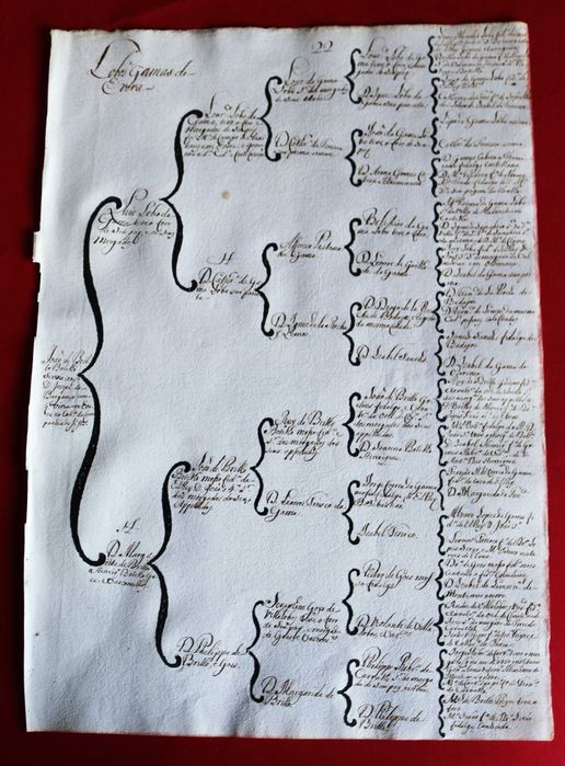 Luís Lobo da Gama, Évora, árvore de costados 1746