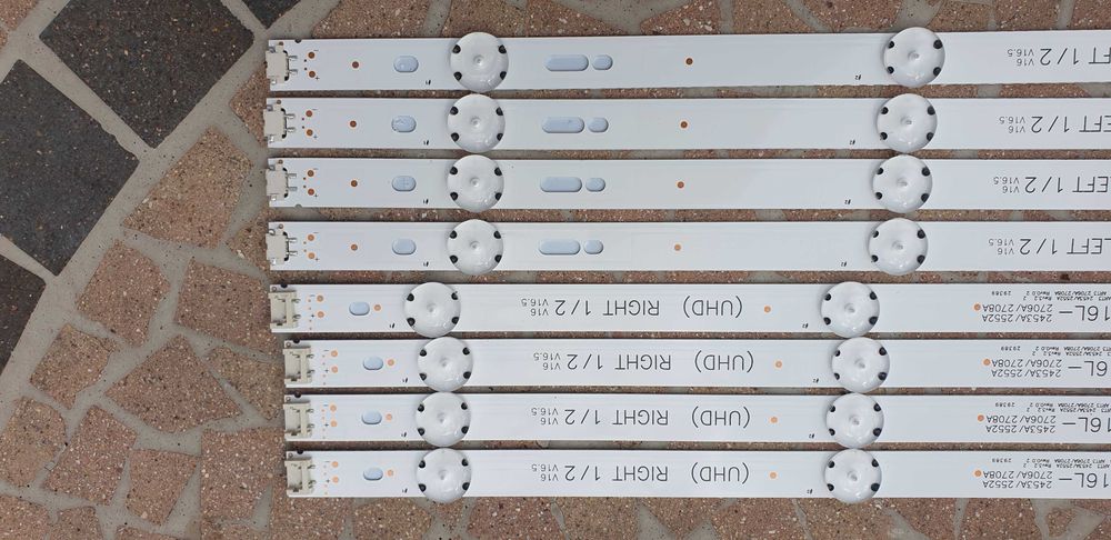 Listwy LED do telewizorów LG   49LJ5800 49LJ5100 49LJ5150 , 8 sztuk