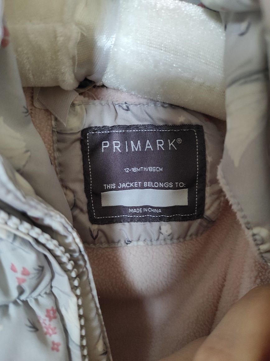 Kurtka zimowa z kapturem Primark 86