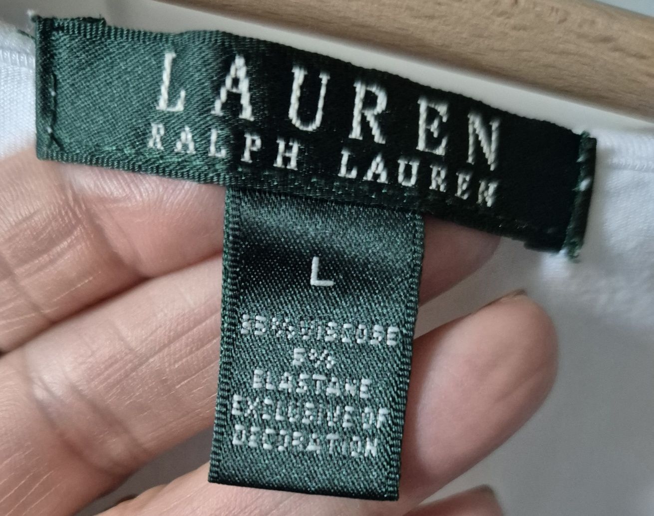 Bluzka Ralph Lauren  R.L biała
