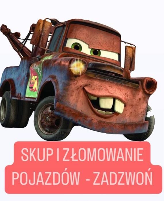 Skup kasacja złomowanie aut skuterów Koło Turek Kościelec krzymów