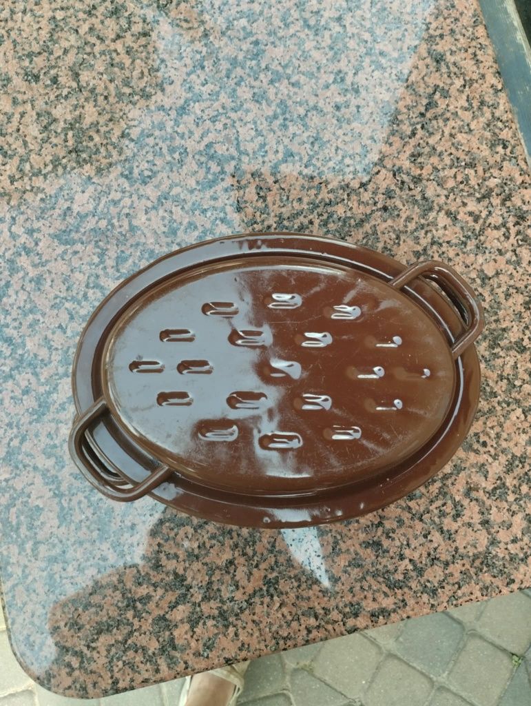 Gęsiarka zapaśnik brytfanna żeliwna