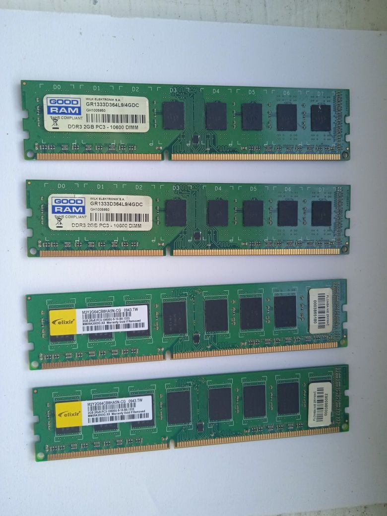 8gb ram 4x2gb Goodram  elixir  1333mhz