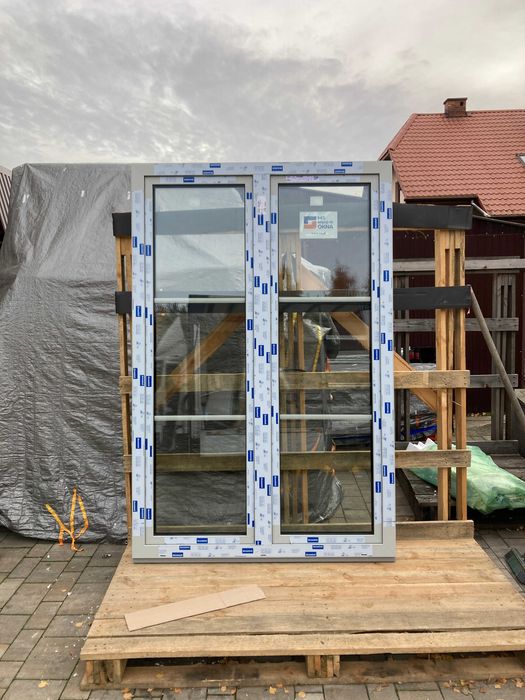 -50% NOWE! Okno balkonowe tarasowe MS Forma Deceuninck 76 w.1420x2140