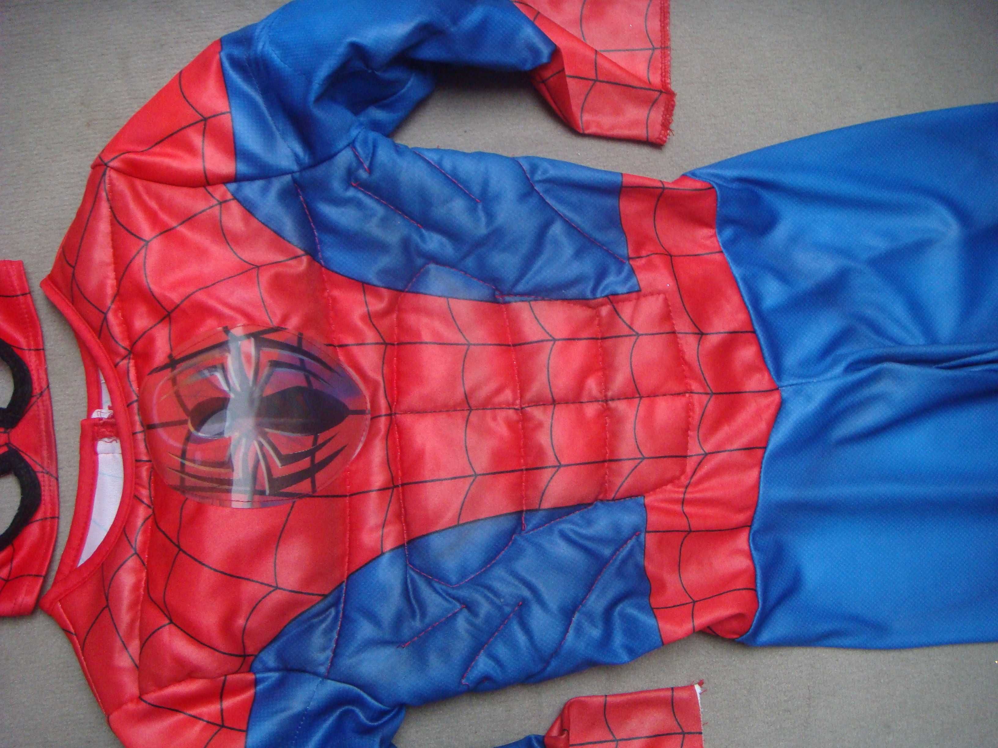 strój supermen spiderman efekt super mięśni + maska roz. 104