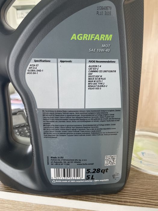 Oleje Fuchs Agrifarm Mot 15w-40