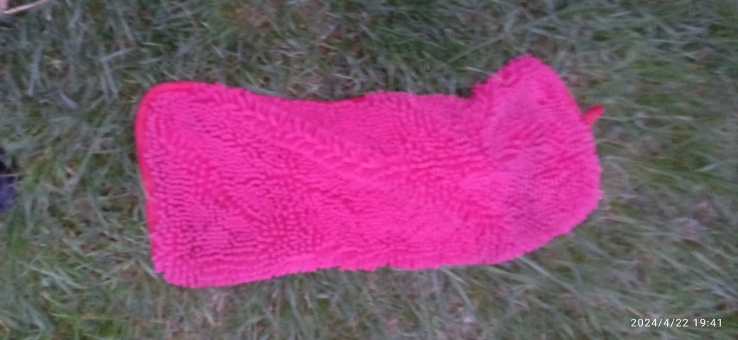 Ręcznik dla psa różowy
