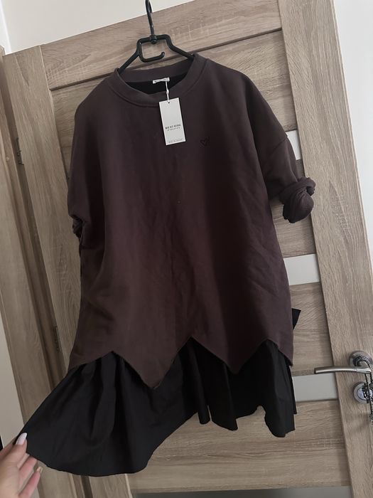 Miss city official sukienka tunika czekoladowa