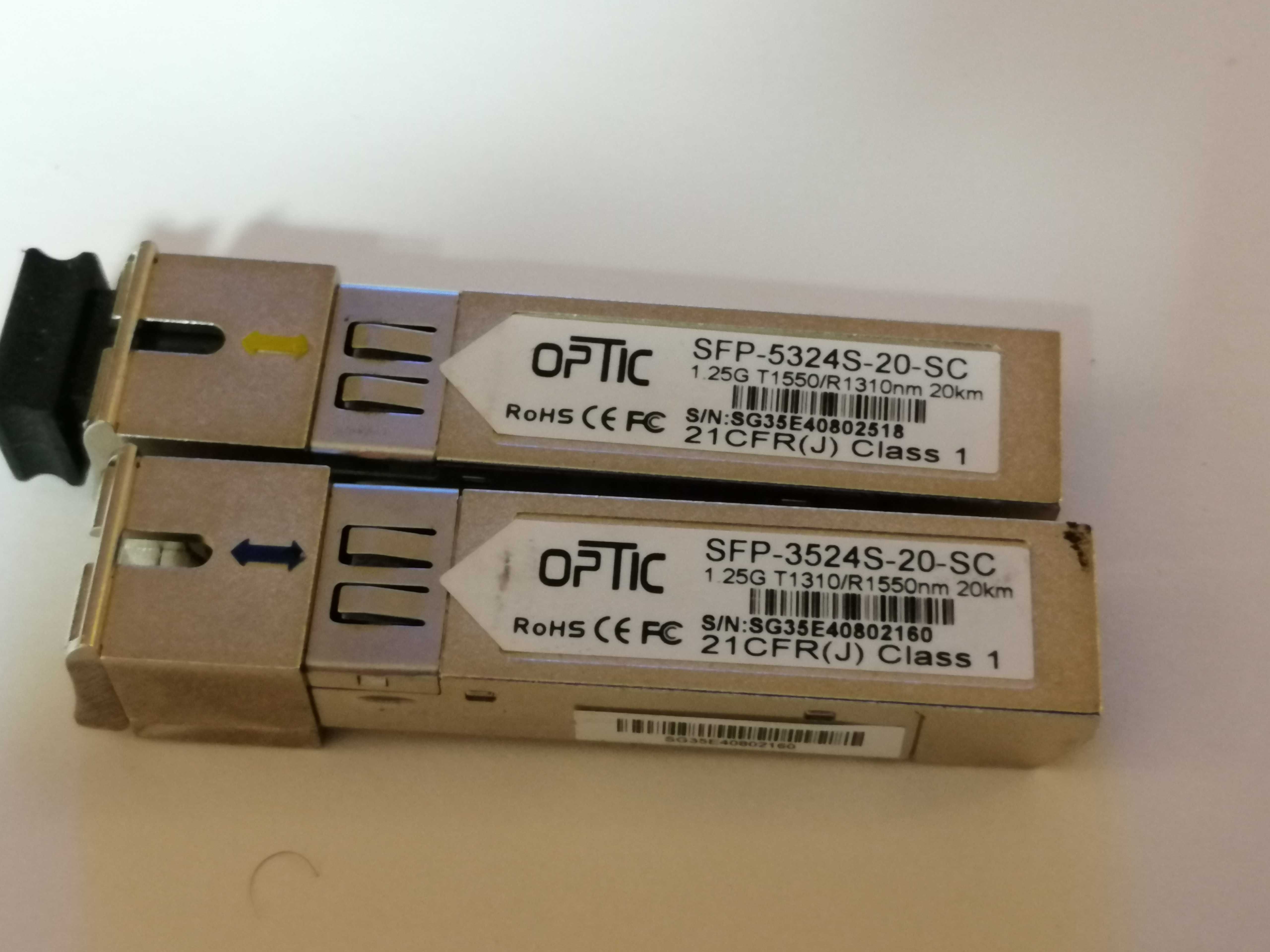 CBF Moduł SFP WDM 1,25Gb SM Tx=1550nm 20km SC simplex DDM