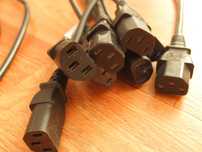 8x Kabel zasilający 3 pin IEC 250V 10A - 8 sztuk