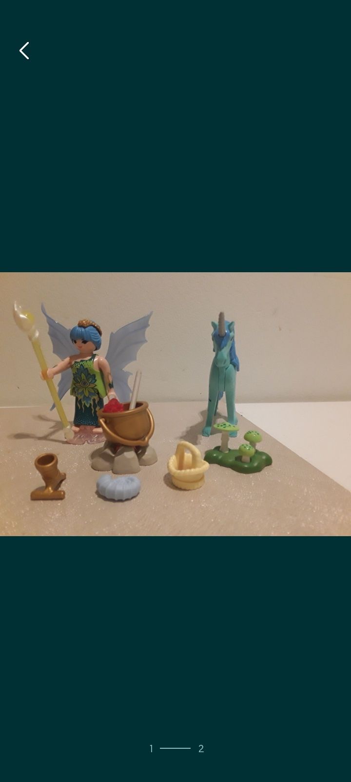 Playmobil, zestaw wróżek, pegazy i jednorożce