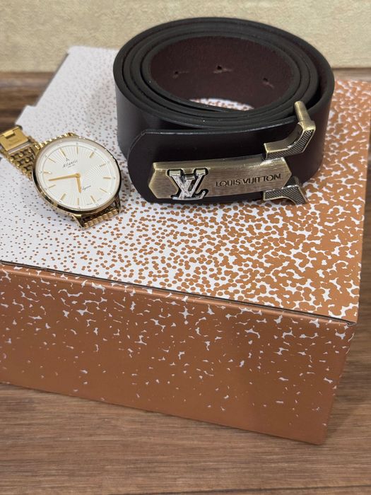 Кожаний ремінь Louis Vuitton