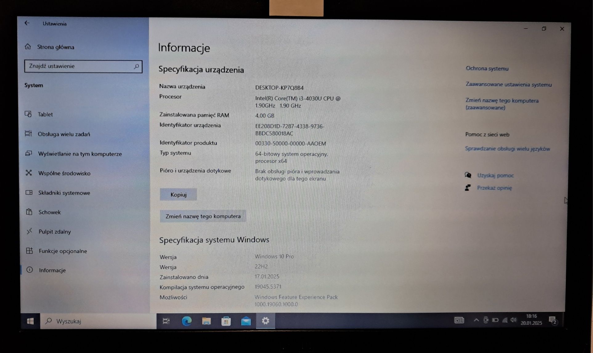Laptop Dell Latitude E5540
