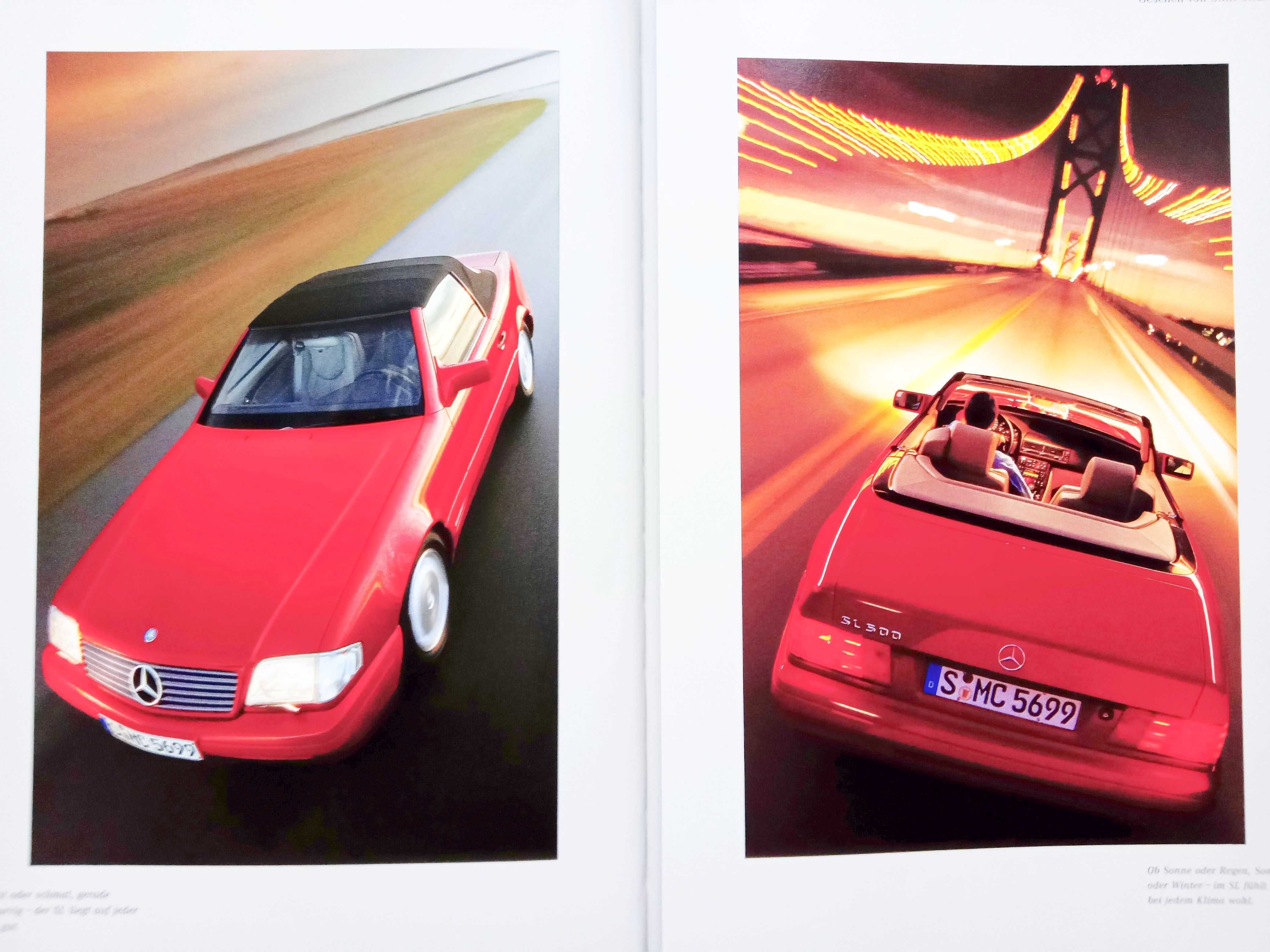 Mercedes SL ( R129 ) 1996 HARD COVER prospekt 62 str., stan BDB