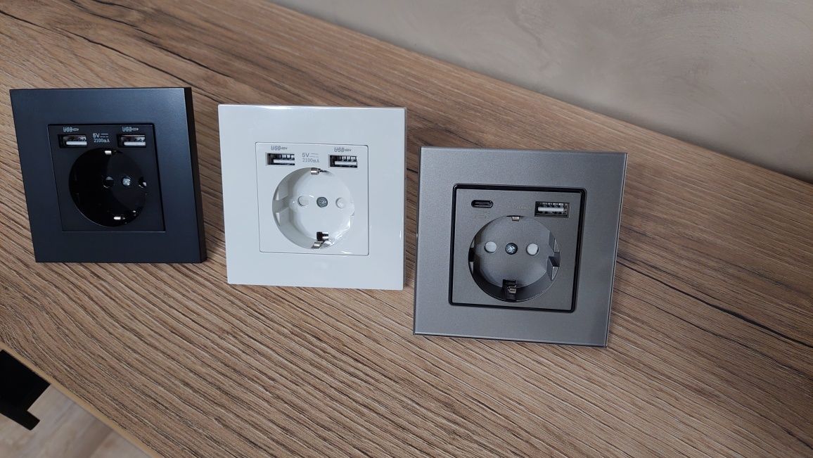 Зарядне мобільний , розетка USB, ризетка врізна