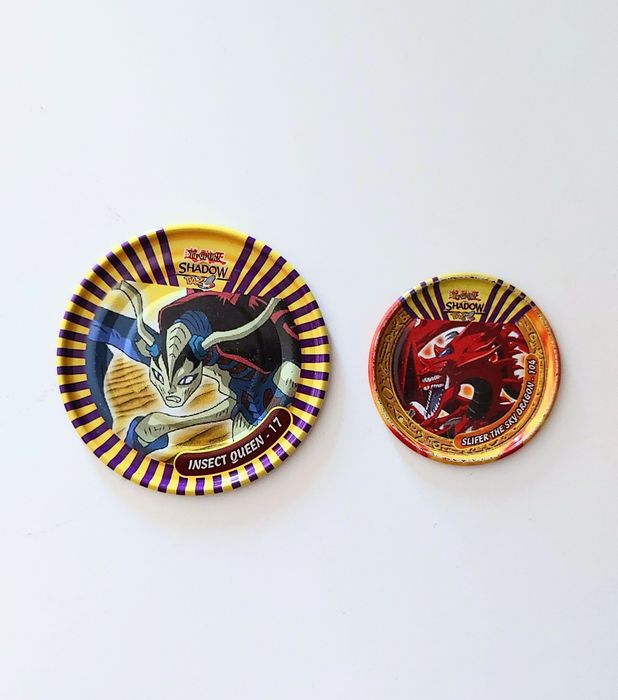 Yu gi oh big metal tazo, yu gi oh insect queen, yugioh, pokemon tazo
