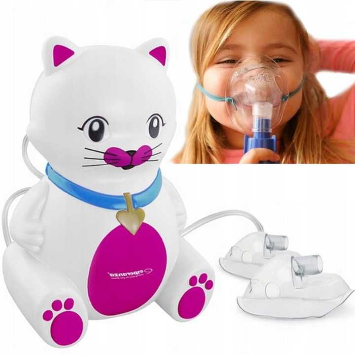 Inhalator/nebulizator tłokowy Kitty 2x maska 0,4ml / min astma alergia