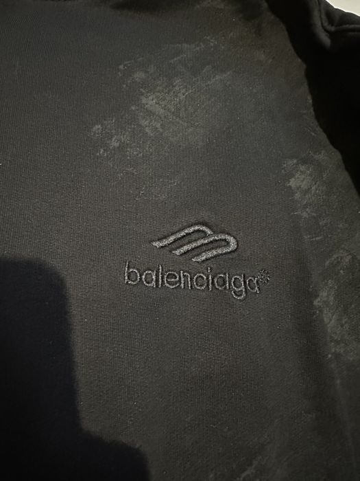 зип худи Balenciaga orange grafiti zip L