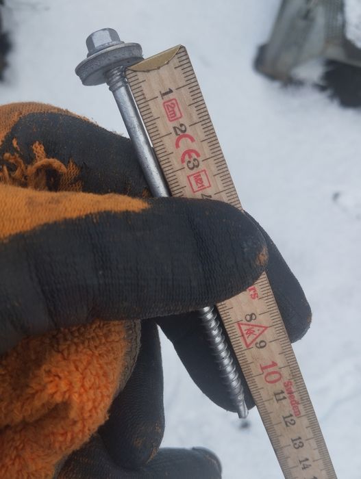 Wkręty do płyt warstwowych że stali nierdzewnej 125 mm nowe