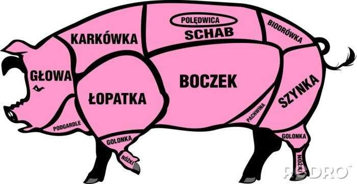 Tusza wieprzowa , połówka, ćwiartka z dostawą 15 zł za kg