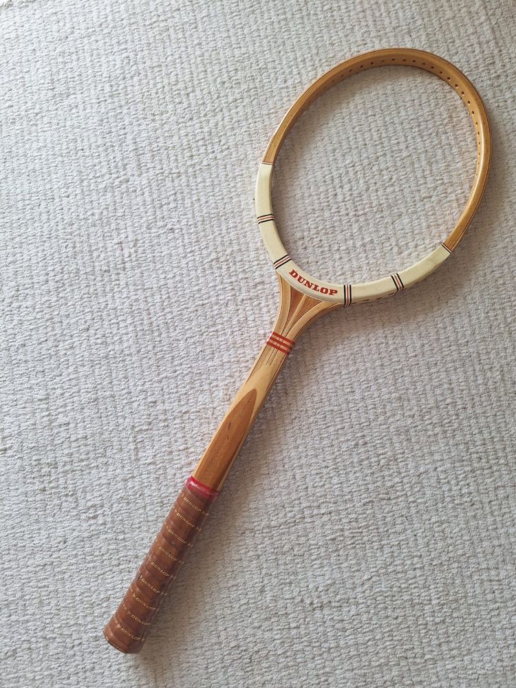 Raquete de tenis de madeira Dunlop