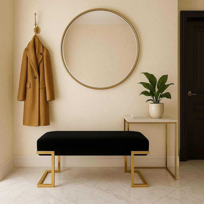 Ławka pufa PUF tapicerowana siedzisko glamour loft różne Velvet Sztruk