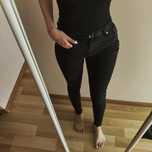 czarne spodnie jeansy rurki obcisłe skinny dżinsowe dżinsy
