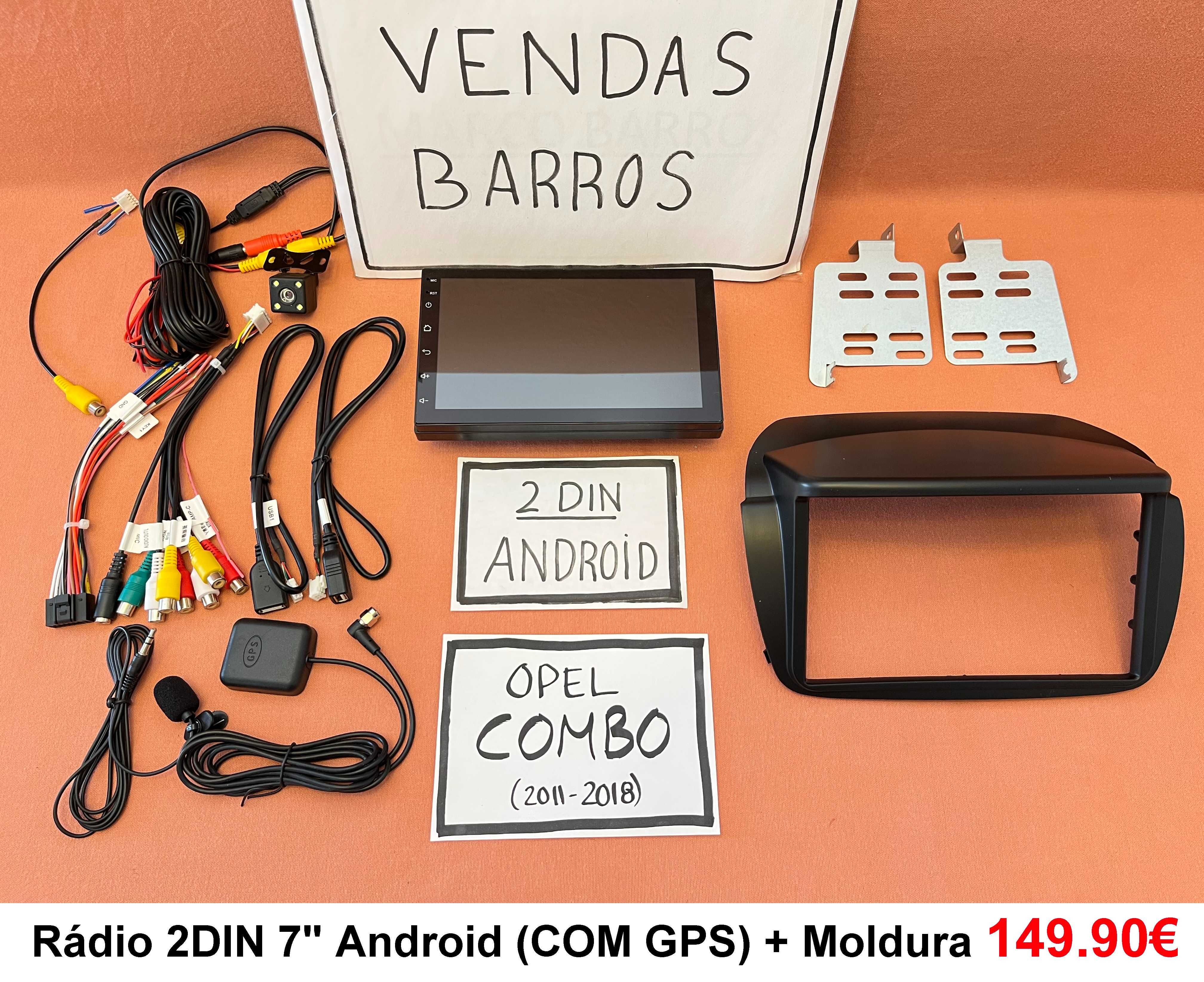 Rádio 2DIN • OPEL Combo C / D (2001 a 2018) • Android GPS [4+32GB]