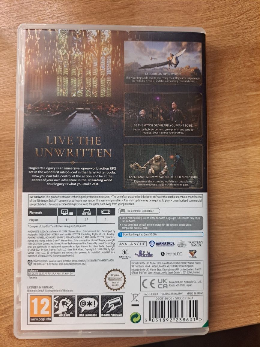 Hogwarts Legacy Nintendo Switch 1 2 PL