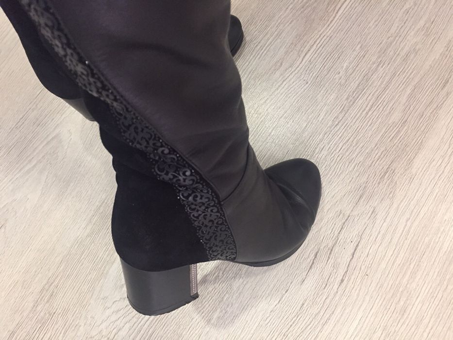 Продам сапоги кожаные  шкіряні зимові зимнее