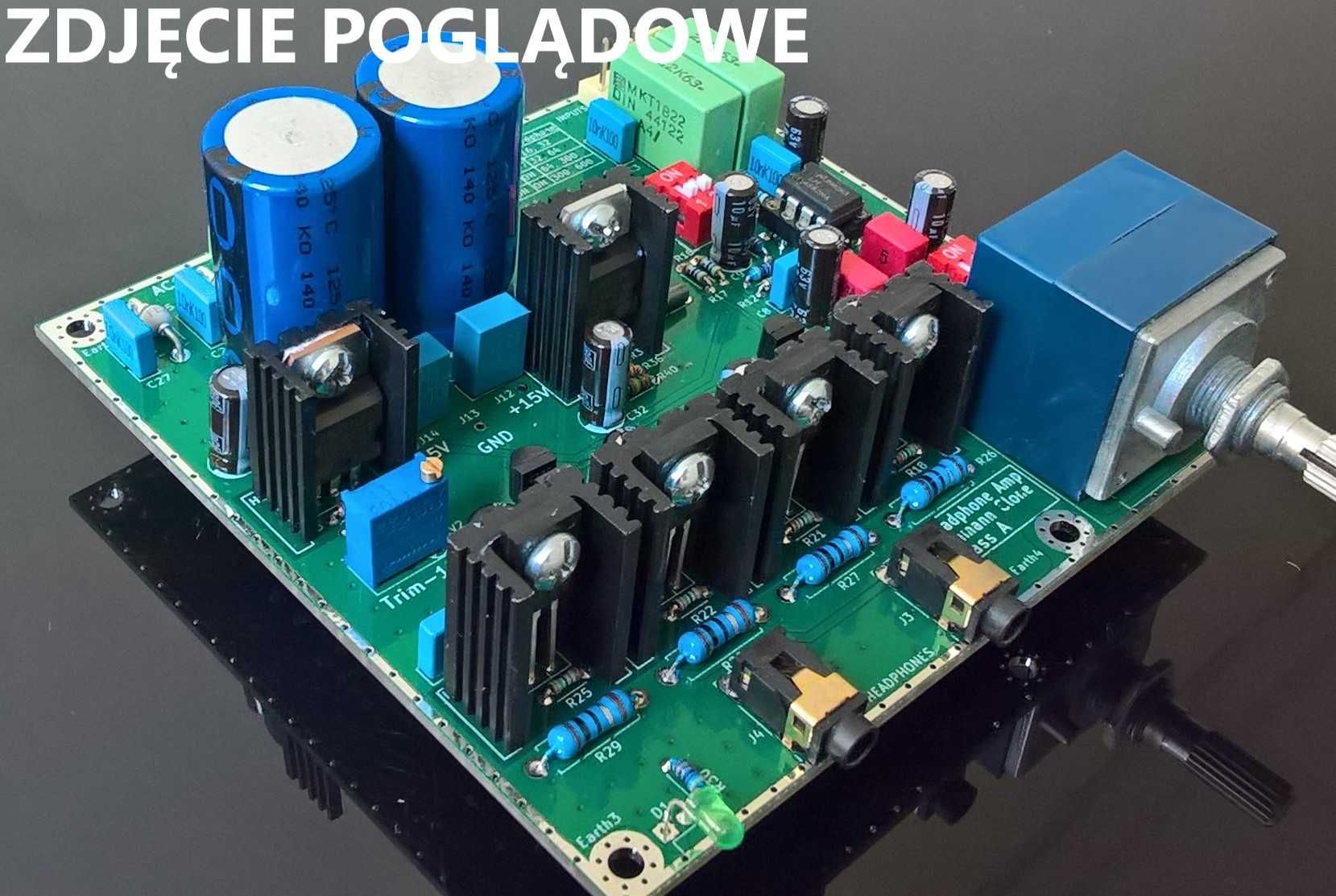 Płytka pcb - wzmacniacz słuchawkowy klon Lechman