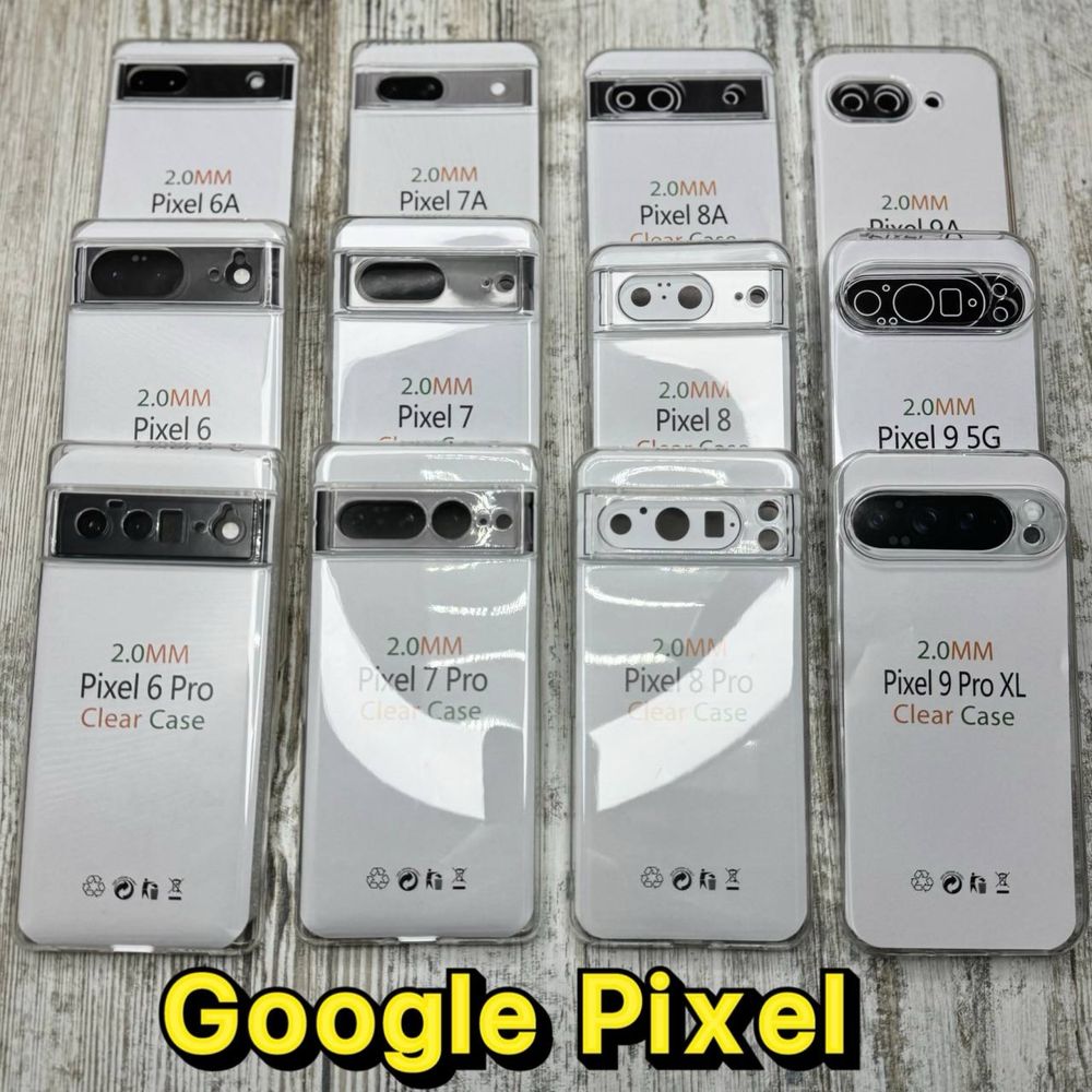 Чехол противоударный Clear Case 2 mm на Google Pixel 7 Pro/ 8 Pro/ 9