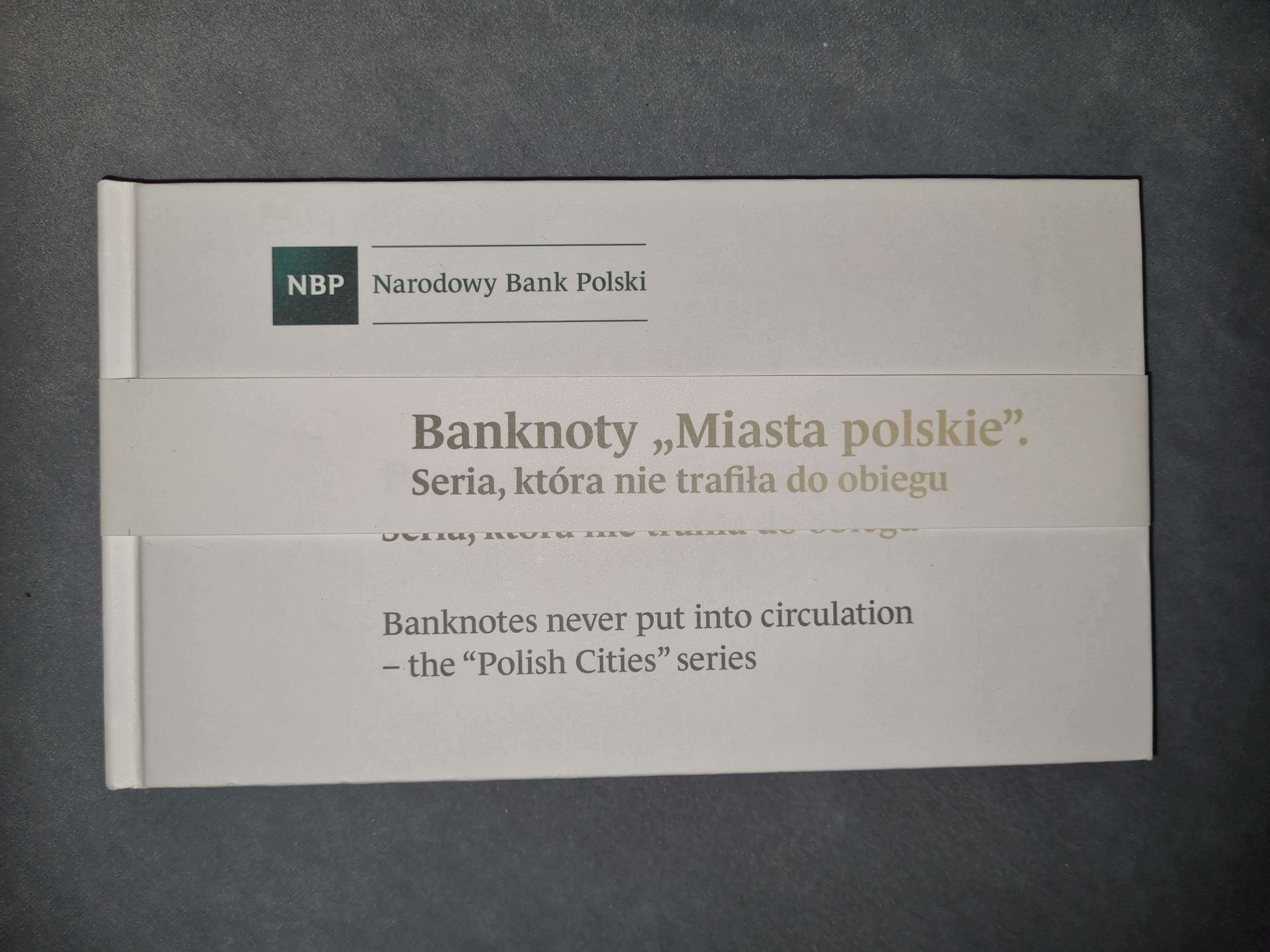 Banknoty Miasta polskie cała seria w etui