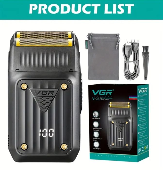 VGR V-363 чоловічий шейвер, електробритва