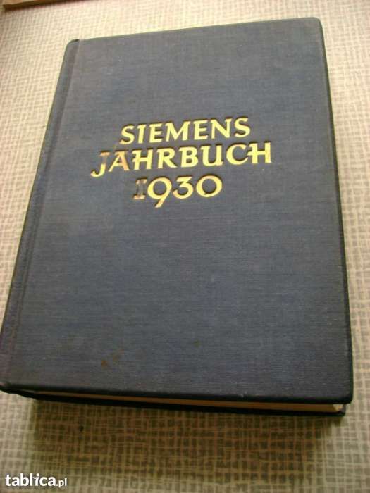 książka po niemiecku „Siemens Jahrbuch 1930„