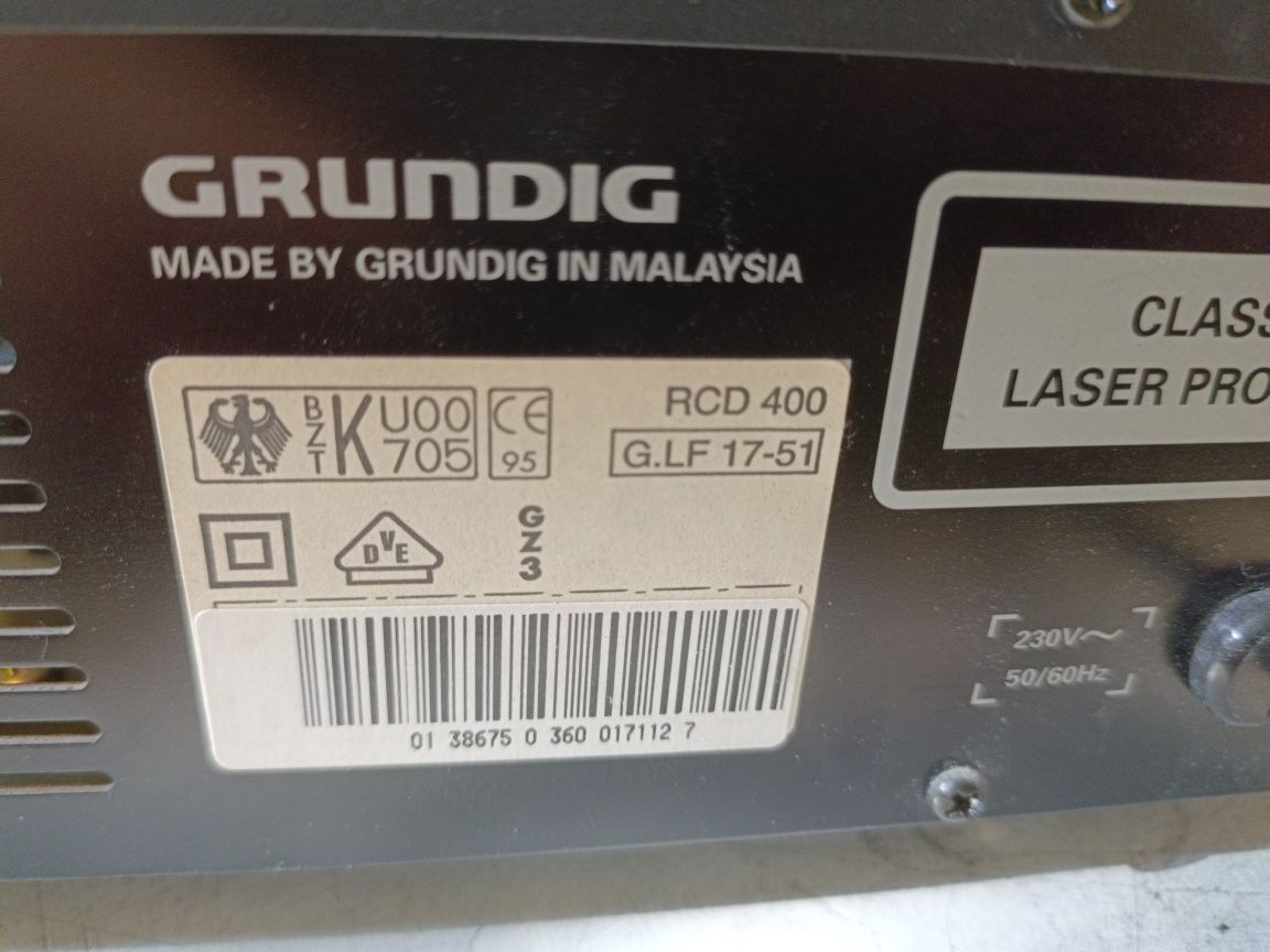 Amplituner z CD GRUNDIG RCD400

model RCD 400