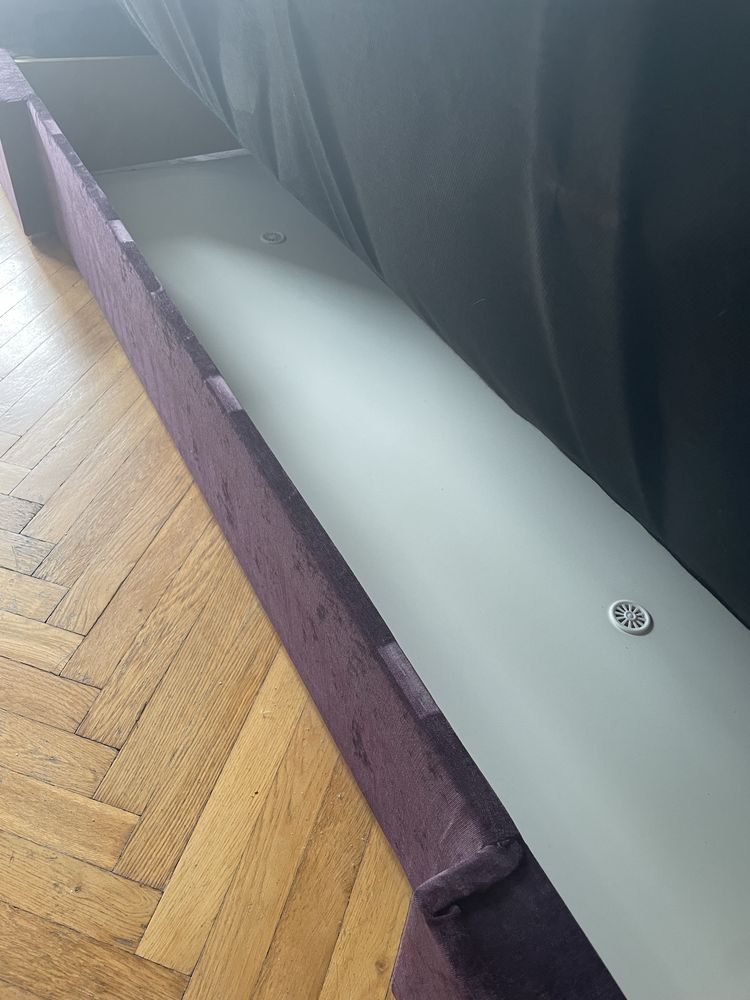Rozkładana sofa kanapa fioletowa
