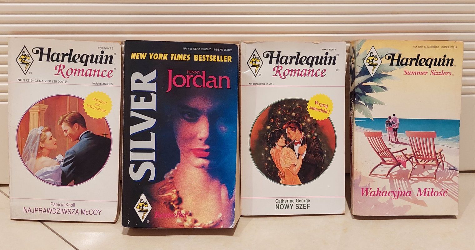 Kolekcja czterech książek Harlequin
