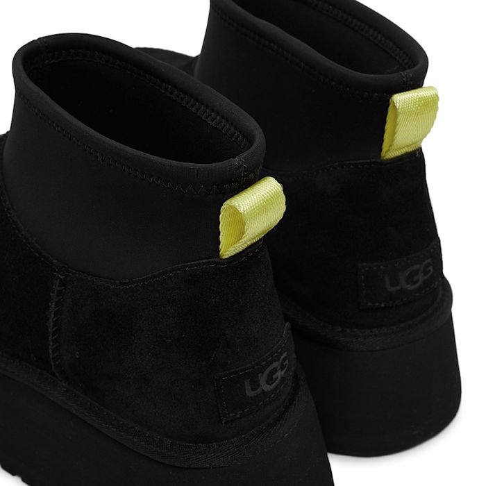 Оригінал UGG mini dipper black чорні уггі челсі короткі натуральні
