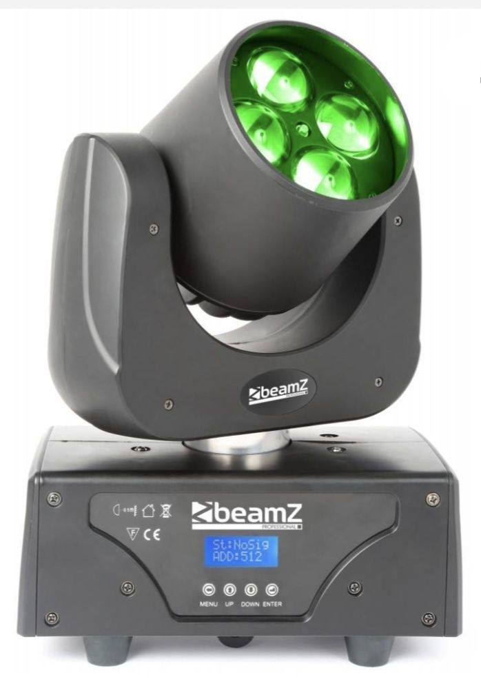 NOVO  Beamz Razor Professional 500 LED Moving Head com lentes rotativa
