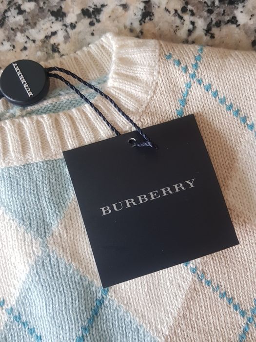 Camisola Malha Bébé  BURBERRY - 6 Meses - NOVA