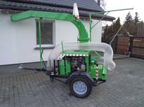 Odkurzacz mobilny ssawa przemysłowy na przyczepie Diesel Vanguard