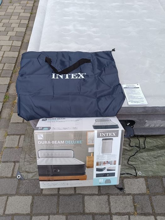 Materac intex z zagłówkiem łóżko