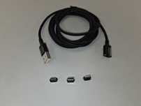 N167 Magnetyczny Kabel 3w1 USB Typ C Lightning Micro USB
